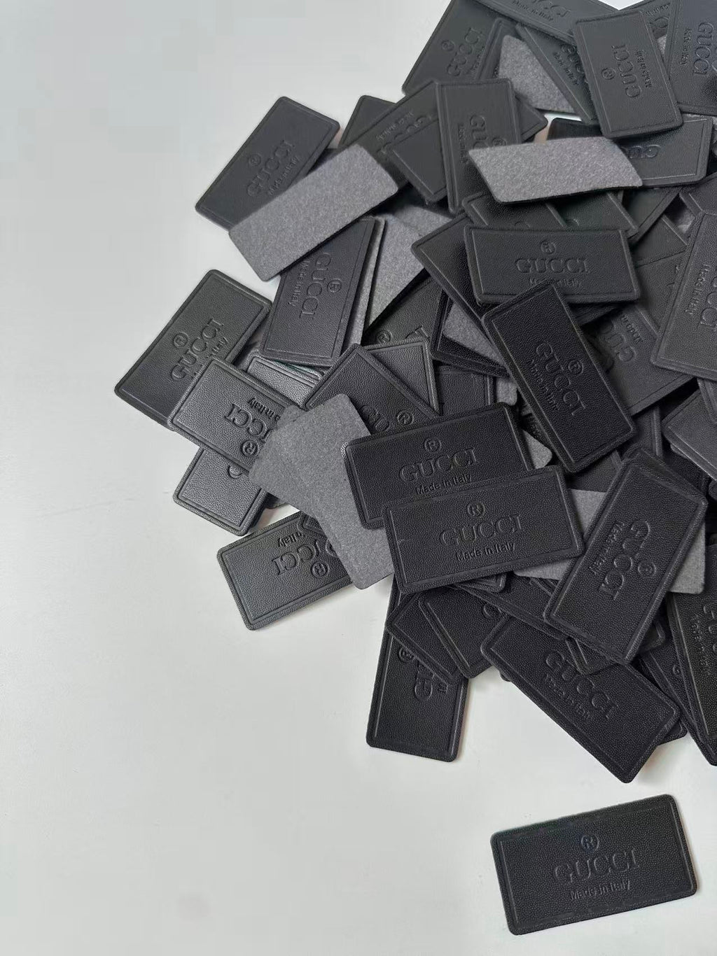 Craft Gucci Genuinely PU Leather Label Tag For Sewing Goods(Black)