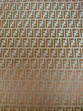 Classic Jacquard Cloth Fabric For Handmade Clothing ,Bags Fabric Shoes Fabric Hat Fabric By Yards(Tan)