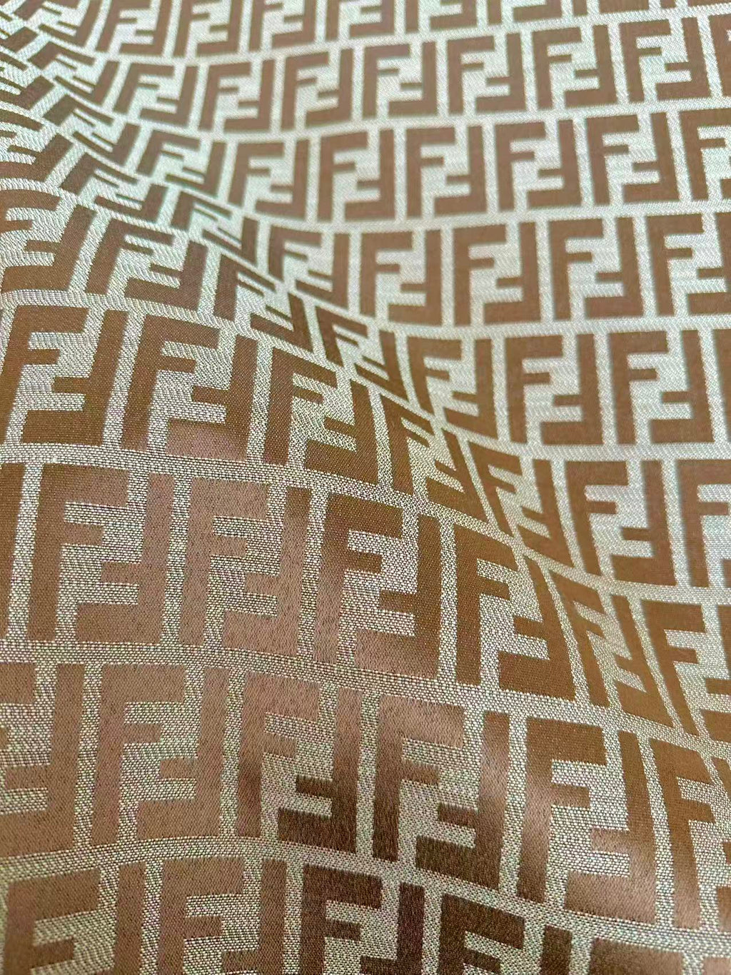 Classic Jacquard Cloth Fabric For Handmade Clothing ,Bags Fabric Shoes Fabric Hat Fabric By Yards(Tan)