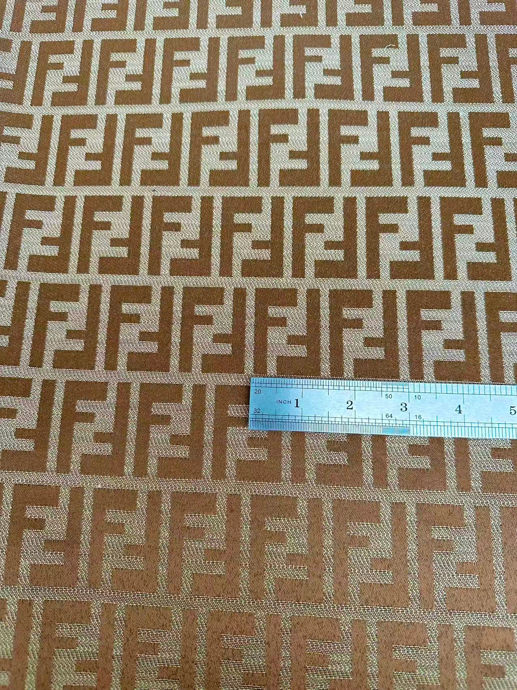 Classic Jacquard Cloth Fabric For Handmade Clothing ,Bags Fabric Shoes Fabric Hat Fabric By Yards(Tan)