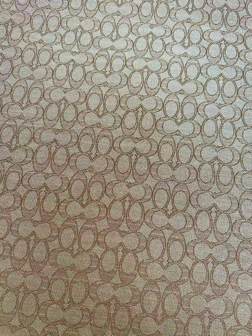 Classic Coach Jacquard Cloth Fabric For Handmade Clothing ,Bags ,Shoes Hat By Yards(Tan)