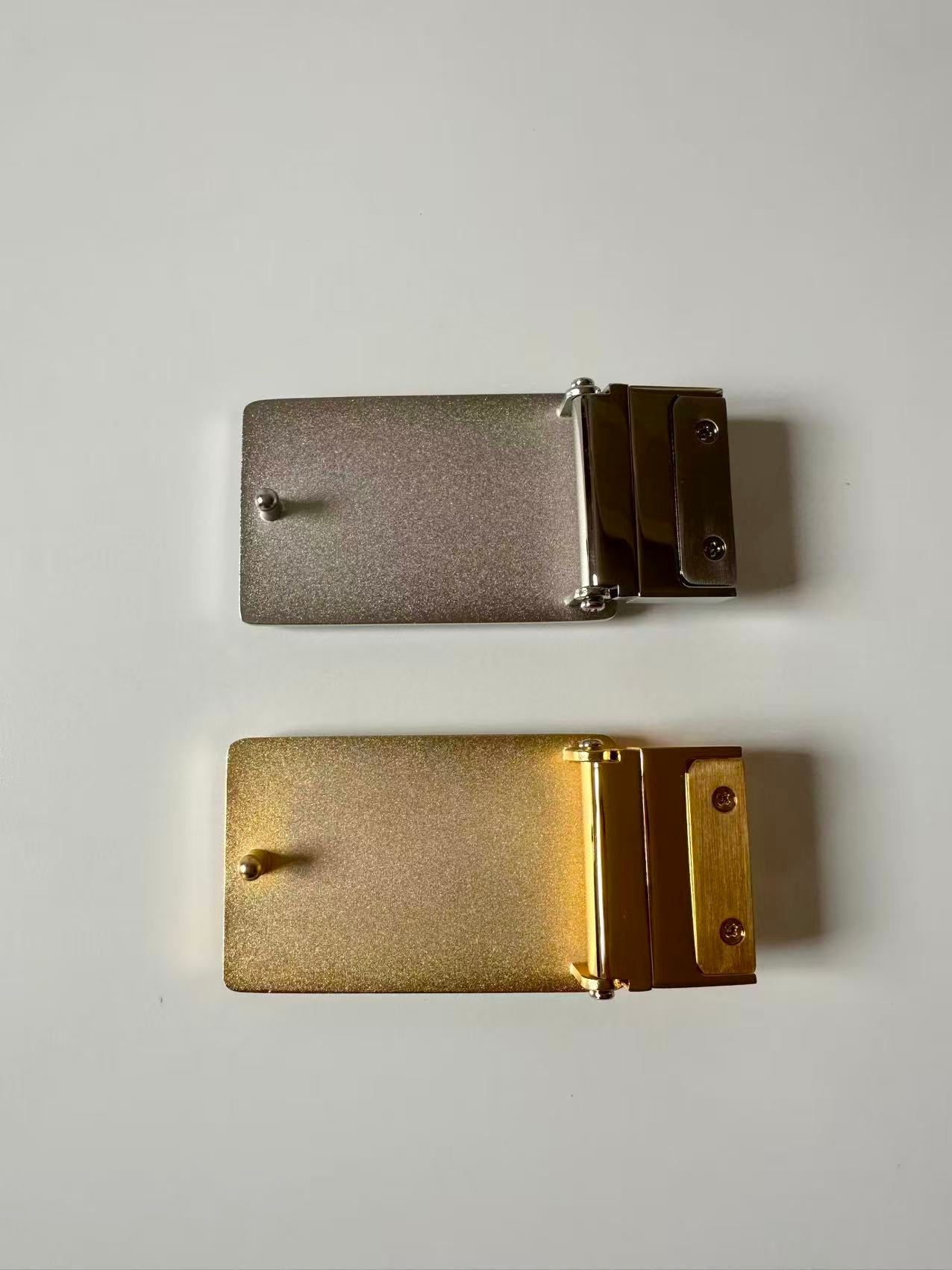 Craft 3.5CM Copper LV Belt Buckle For Handmade Change Belt