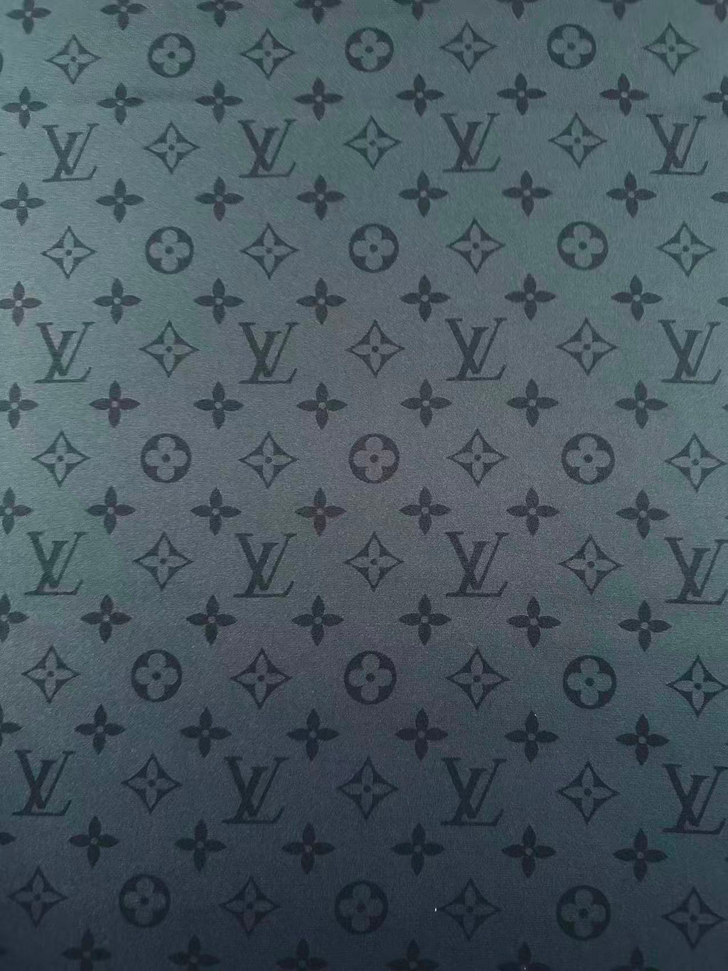 Craft LV Black Silk Printing Cloth Fabric For Handmade Handicraft Goods By Yard