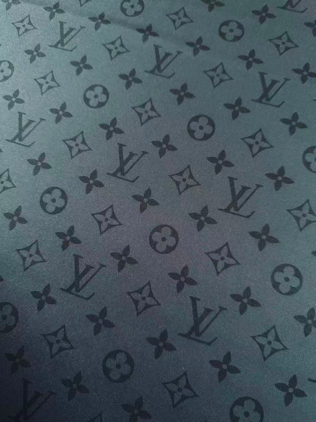 Craft LV Black Silk Printing Cloth Fabric For Handmade Handicraft Goods By Yard
