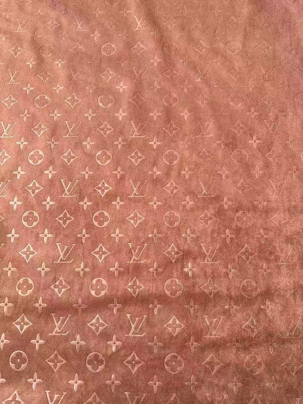 Craft LV Suede Fabric For Handmade Sneaker,Car Upholstery and Apparel By Yard(Brown)