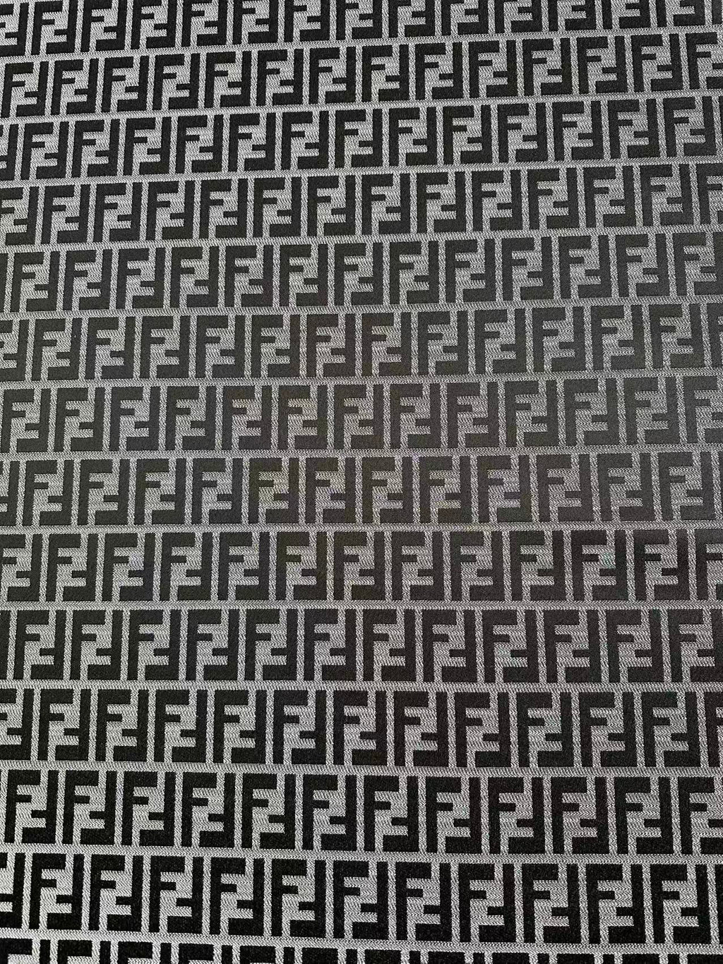 Classic Jacquard Cloth Fabric For Handmade Clothing ,Bags Fabric Shoes Fabric Hat Fabric By Yards(Gray)