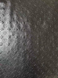 Craft LV Elephant Texture Leather Fabric For Handmade Sneaker ,Shoes,Bag ,Handicraft Goods (Black)