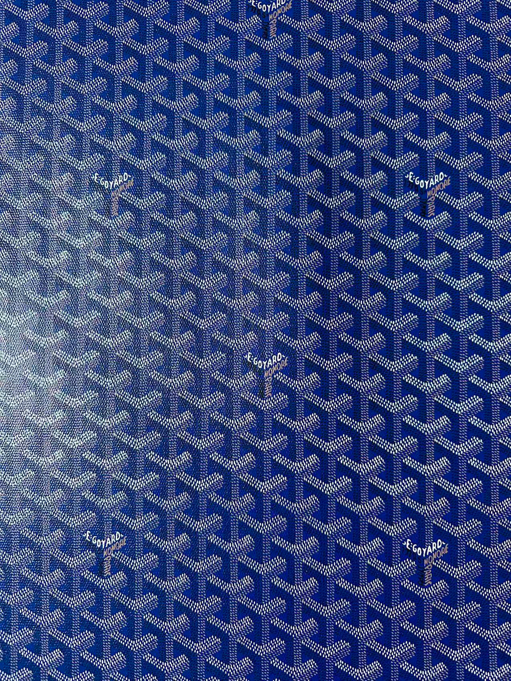 Original Goyard Best Quality Leather For Handmade Bag ,Furniture Handicraft By Yard(Navy Blue)