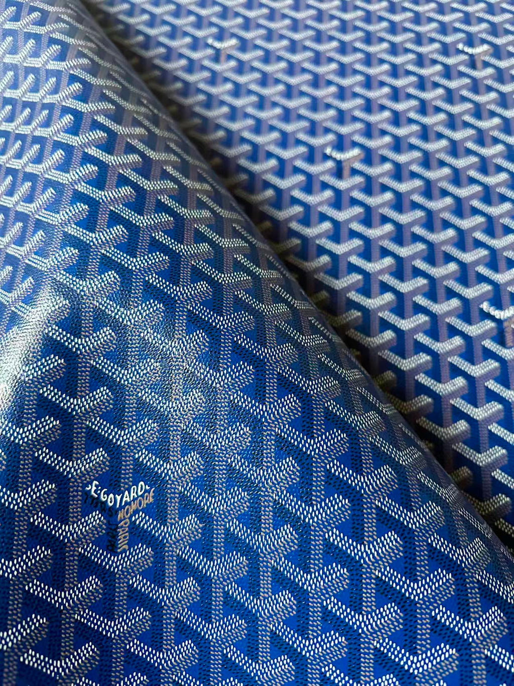 Original Goyard Best Quality Leather For Handmade Bag ,Furniture Handicraft By Yard(Navy Blue)