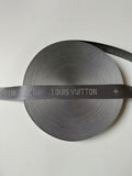 Craft LV 1.5 Inch Handmade Trim Embroidered Gray Stripe Ribbon By Yard