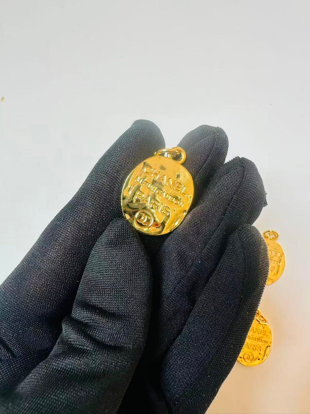 Craft 30MM Gold Medal Chanel Metal Pendant Accessory For Handmade DIY Goods