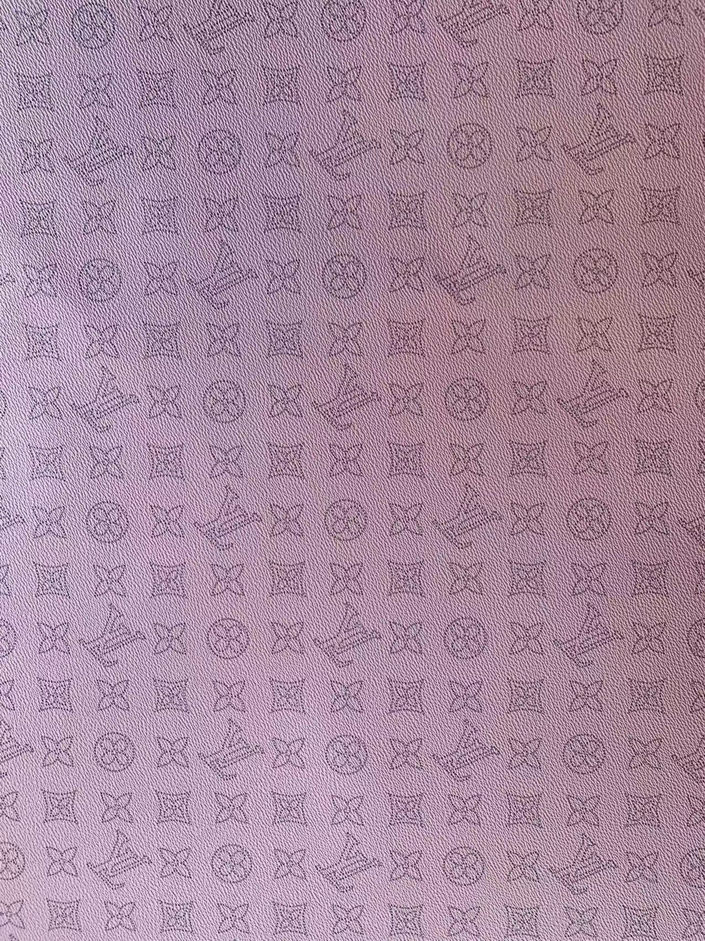 Classic Pink LV Pencils Design crafting leather fabric For Handmade Bag ,DIY shoes ,Handmade Car leather ,Fashion Furniture Pink LV Vinyl Leather By Yards
