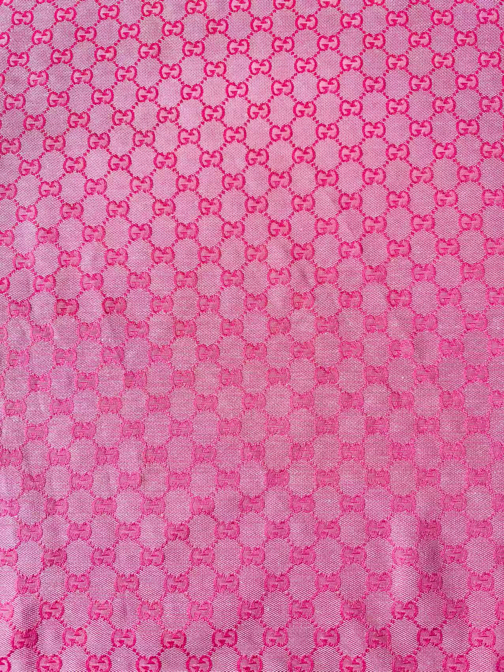 Classic Gucci Jacquard Fabric Cloth, Fabric Bags Fabric Shoes Fabric Hat Fabric good quality (Deep Pink)