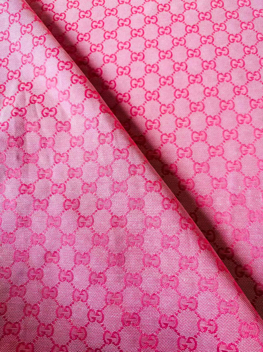 Classic Gucci Jacquard Fabric Cloth, Fabric Bags Fabric Shoes Fabric Hat Fabric good quality (Deep Pink)