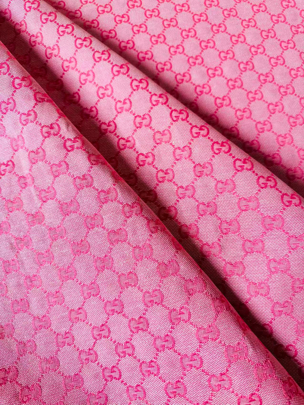 Classic Gucci Jacquard Fabric Cloth, Fabric Bags Fabric Shoes Fabric Hat Fabric good quality (Deep Pink)