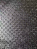 Craft Black Dior Embossed Leather Fabric For Handmade Sneaker,Car Upholstery Goods By Yard