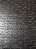 Craft Black Prada Embossed Leather Fabric For Handmade Shoes,Car Upholstery Goods By Yard