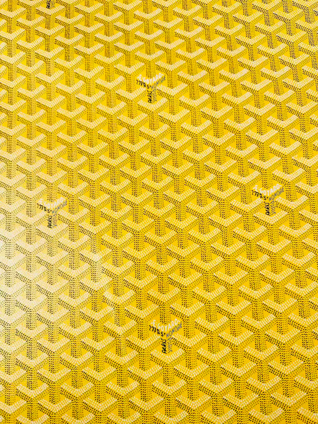 Original Goyard Best Quality Leather For Handmade Bag ,Furniture Handicraft By Yard(Yellow)