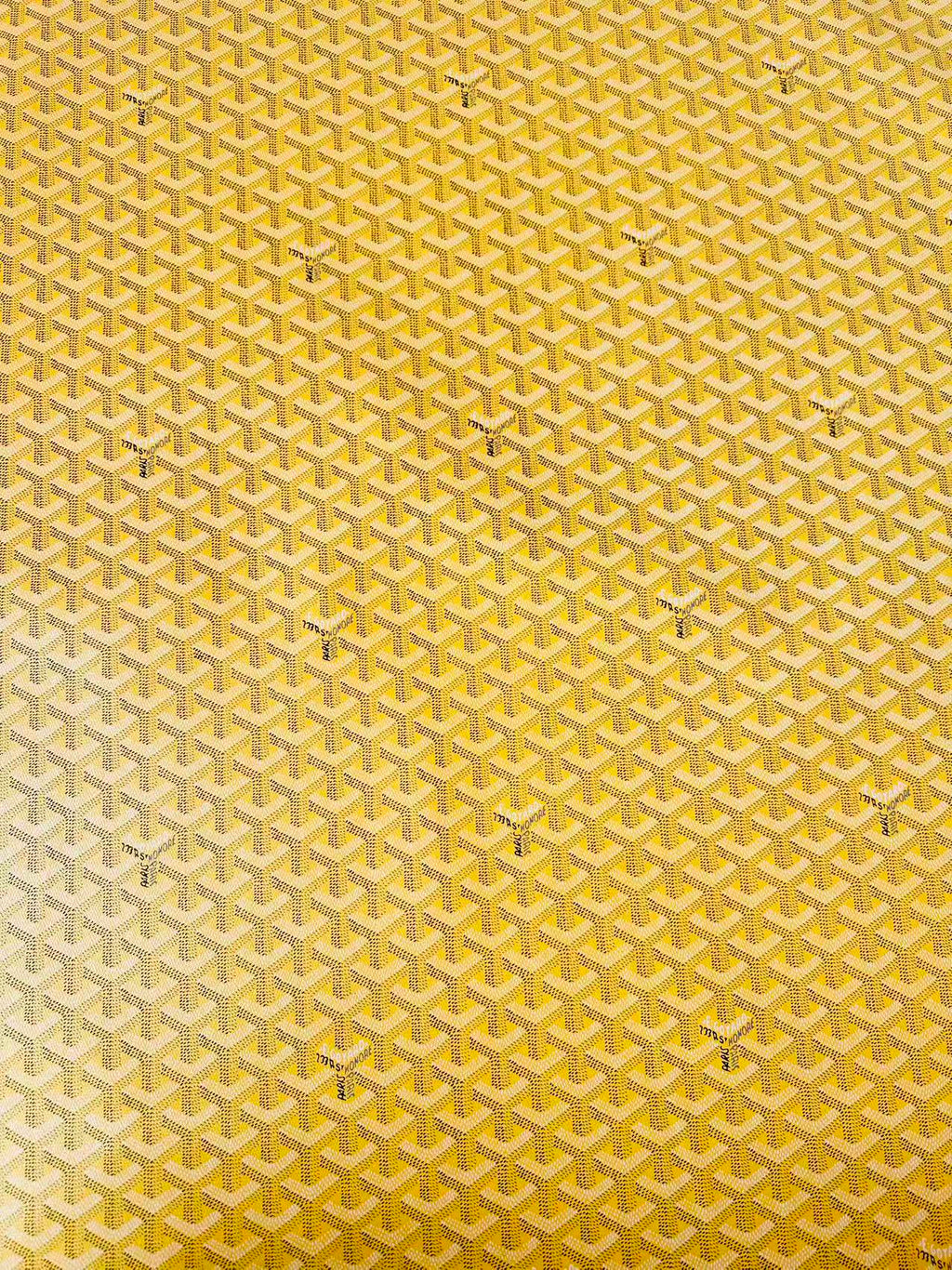 Original Goyard Best Quality Leather For Handmade Bag ,Furniture Handicraft By Yard(Yellow)
