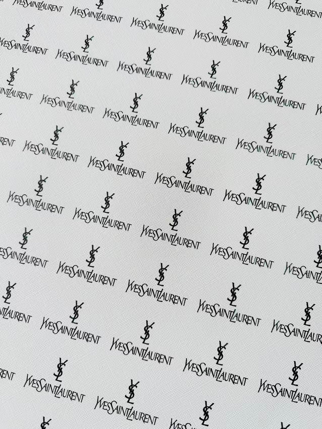 Fashion YSL Leather Fabric For Handmade Shoes, Sneaker,Upholstery Goods By Yard(White)