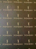 Fashion YSL Leather Fabric For Handmade Shoes, Sneaker,Upholstery Goods By Yard(Black)