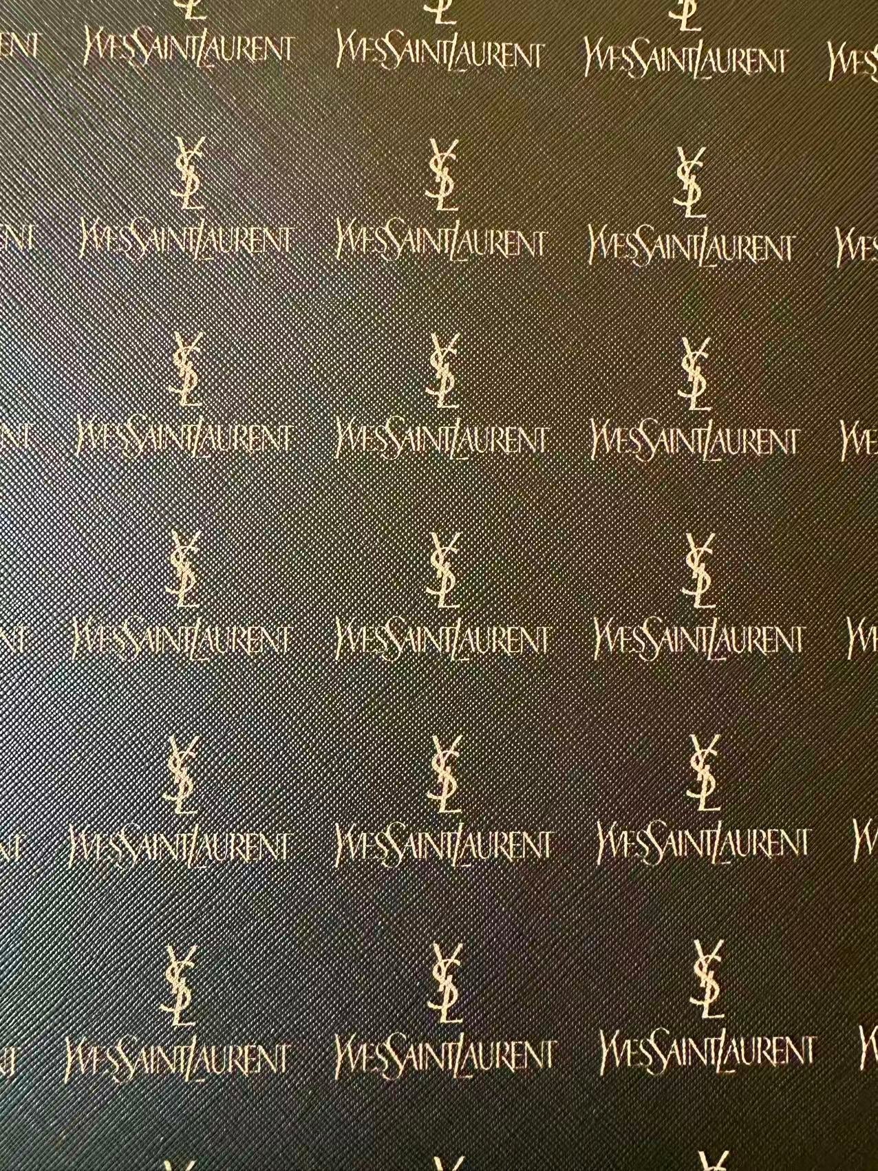 Fashion YSL Leather Fabric For Handmade Shoes, Sneaker,Upholstery Goods By Yard(Black)