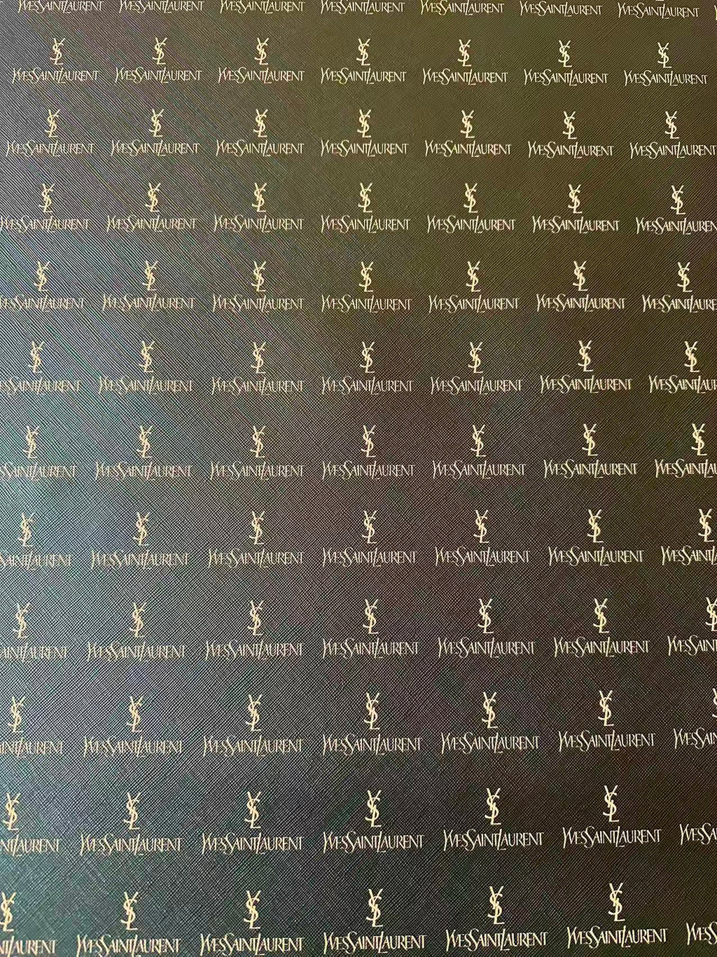 Fashion YSL Leather Fabric For Handmade Shoes, Sneaker,Upholstery Goods By Yard(Black)