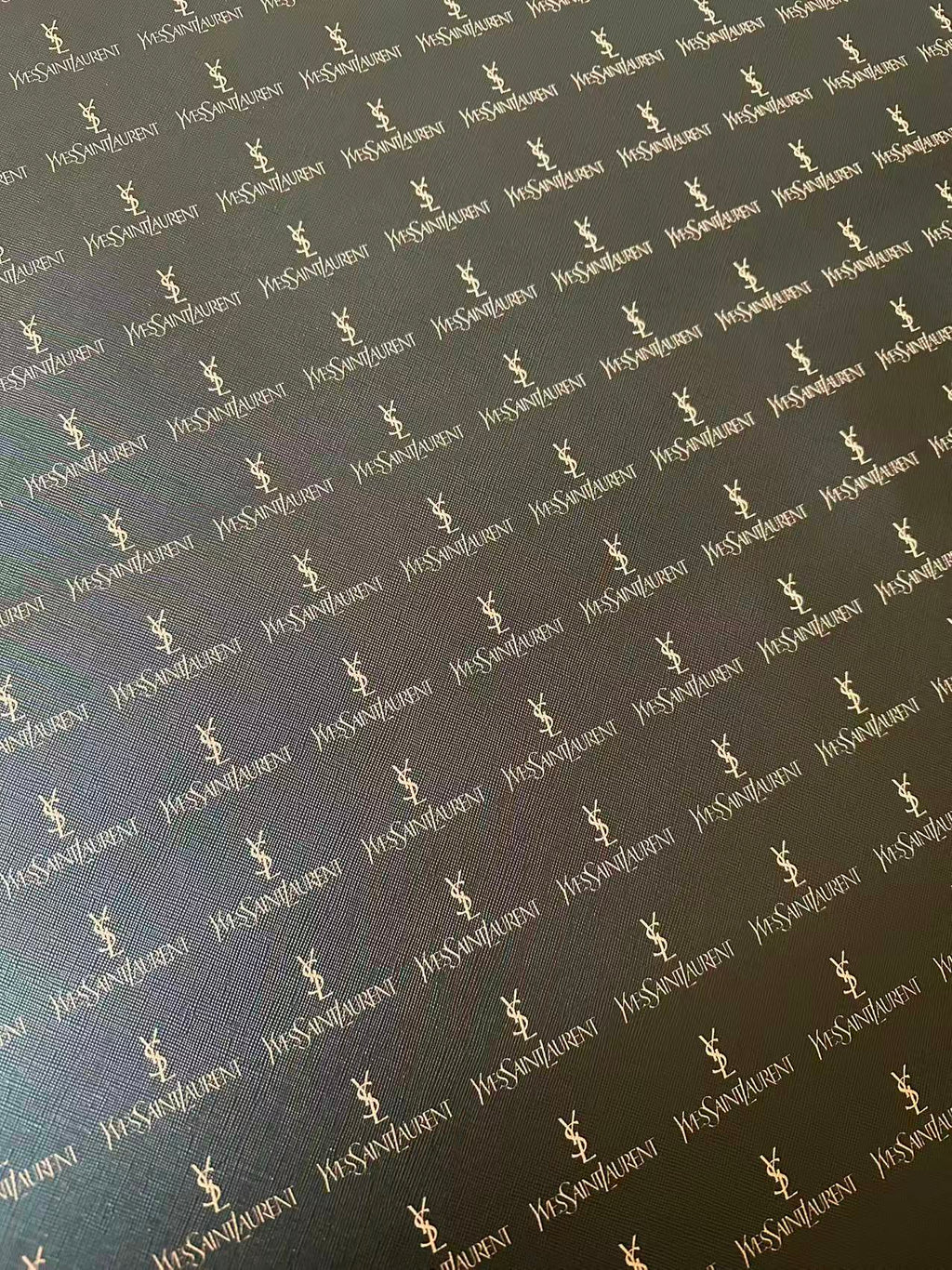 Fashion YSL Leather Fabric For Handmade Shoes, Sneaker,Upholstery Goods By Yard(Black)
