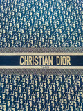 Best Quality Dior Straps Canvas Jacquard Cloth Fabric For Handmade Sewing ,Furniture,Upholstery Clothing (Navy Blue)