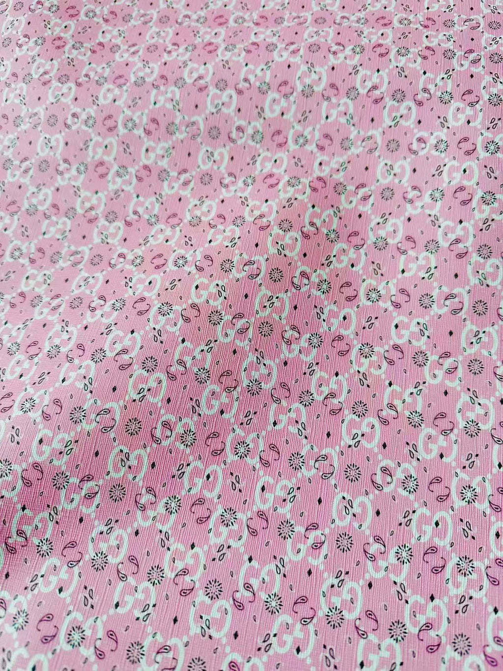 Fashion Gucci With Bandana Design Leather Fabric For Handmade Sneaker,Upholstery Goods