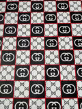 Fashion Gucci Plaid Leather Fabric For Handmade Shoes,Bag ,Upholstery Goods By Yard