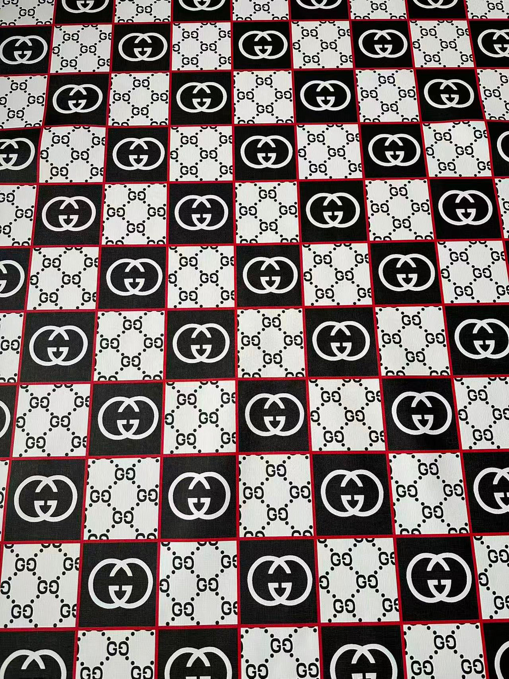 Fashion Gucci Plaid Leather Fabric For Handmade Shoes,Bag ,Upholstery Goods By Yard