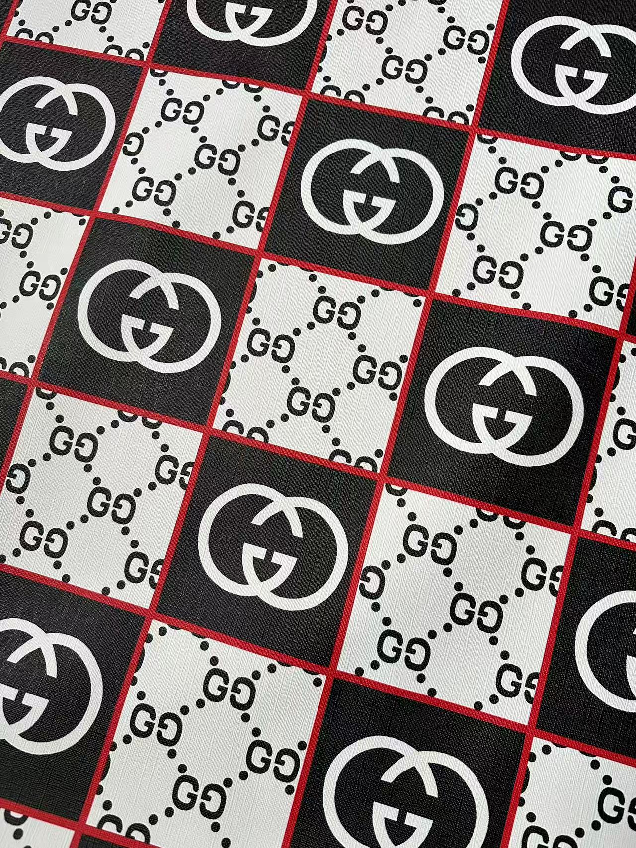 Fashion Gucci Plaid Leather Fabric For Handmade Shoes,Bag ,Upholstery Goods By Yard