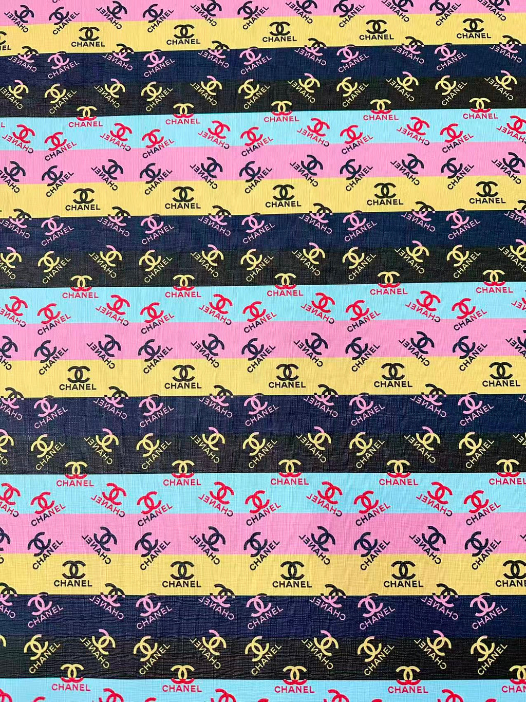 Craft Colorful Chanel Design Leather Fabric For Handmade Sneaker ,Upholstery ,Bag Goods By Yard
