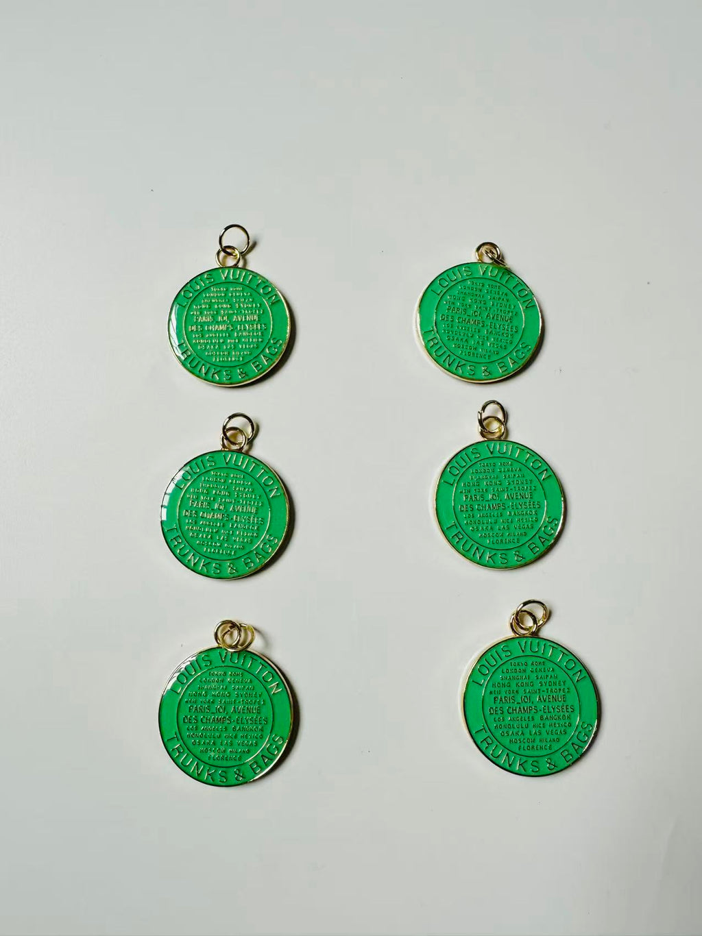 Craft 40MM Louis Vuitton Double-Side Metal Pendant For DIY Gift Goods