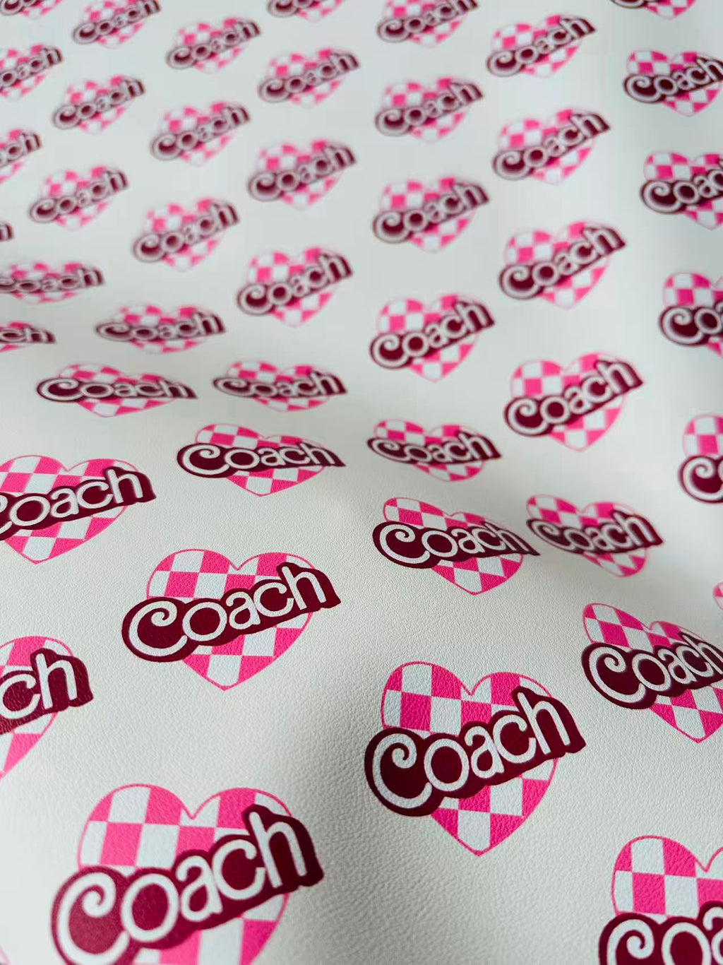 Fashion LOVE Coach Leather Fabric For Handmade Sneaker,Upholstery ,Bag Handicraft Goods