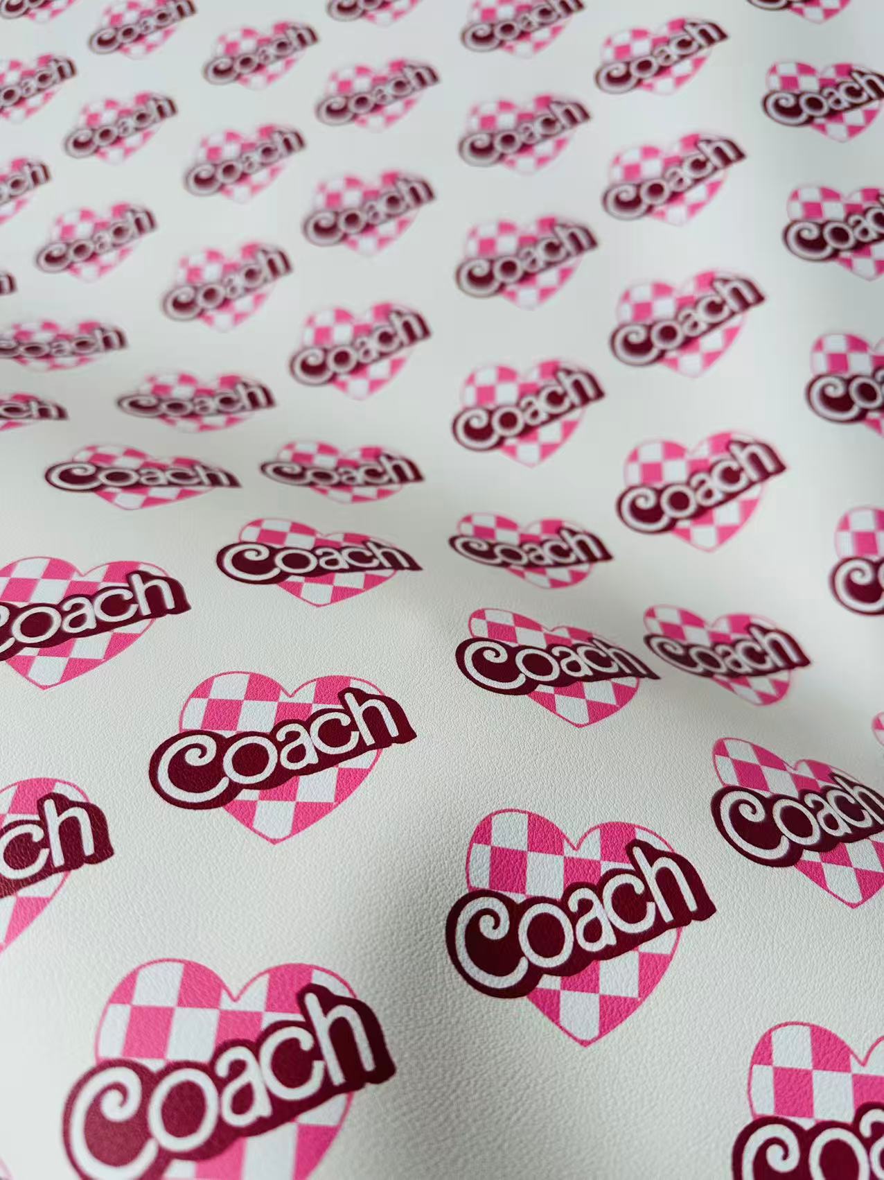 Fashion LOVE Coach Leather Fabric For Handmade Sneaker,Upholstery ,Bag Handicraft Goods