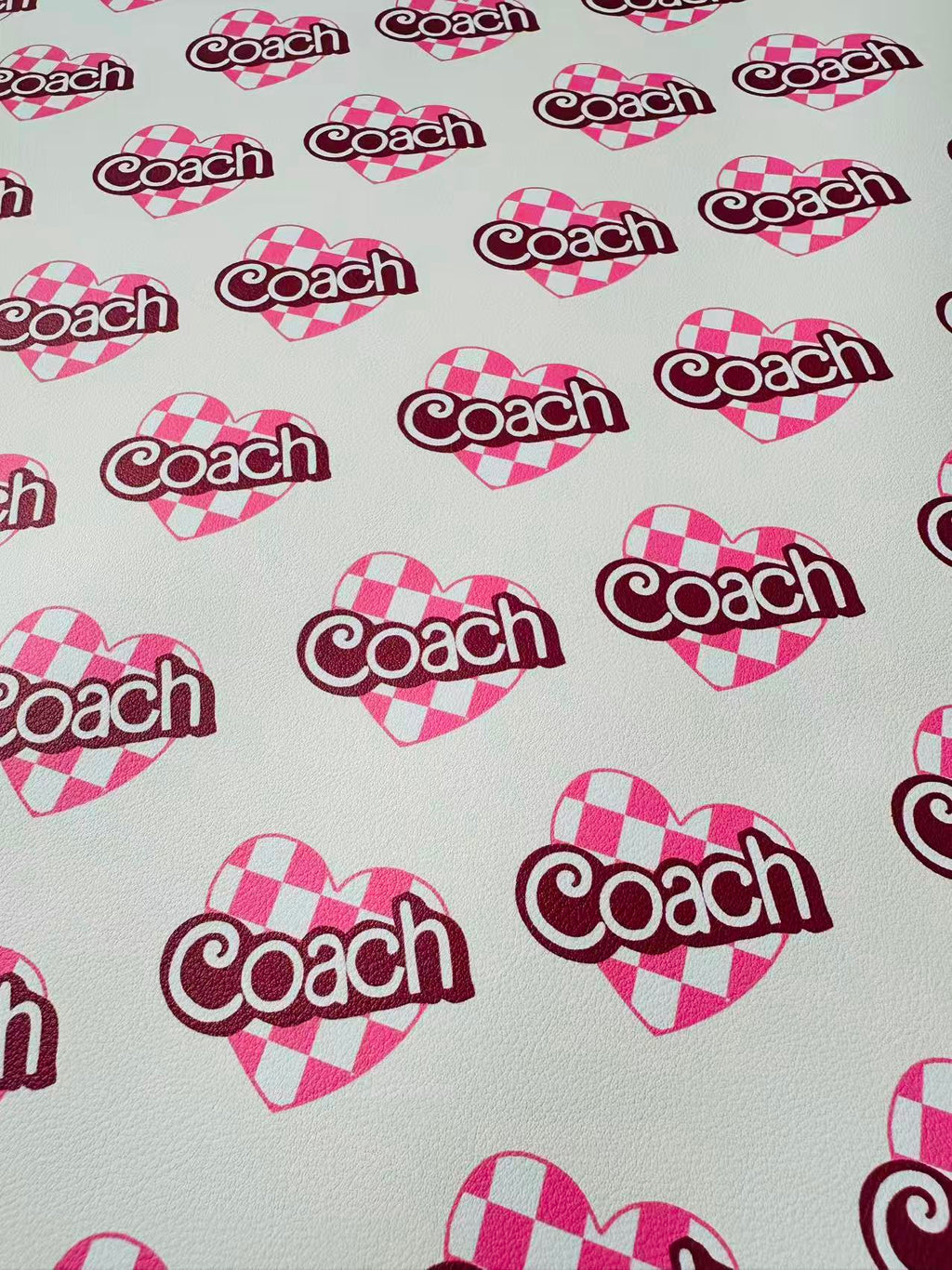 Fashion LOVE Coach Leather Fabric For Handmade Sneaker,Upholstery ,Bag Handicraft Goods