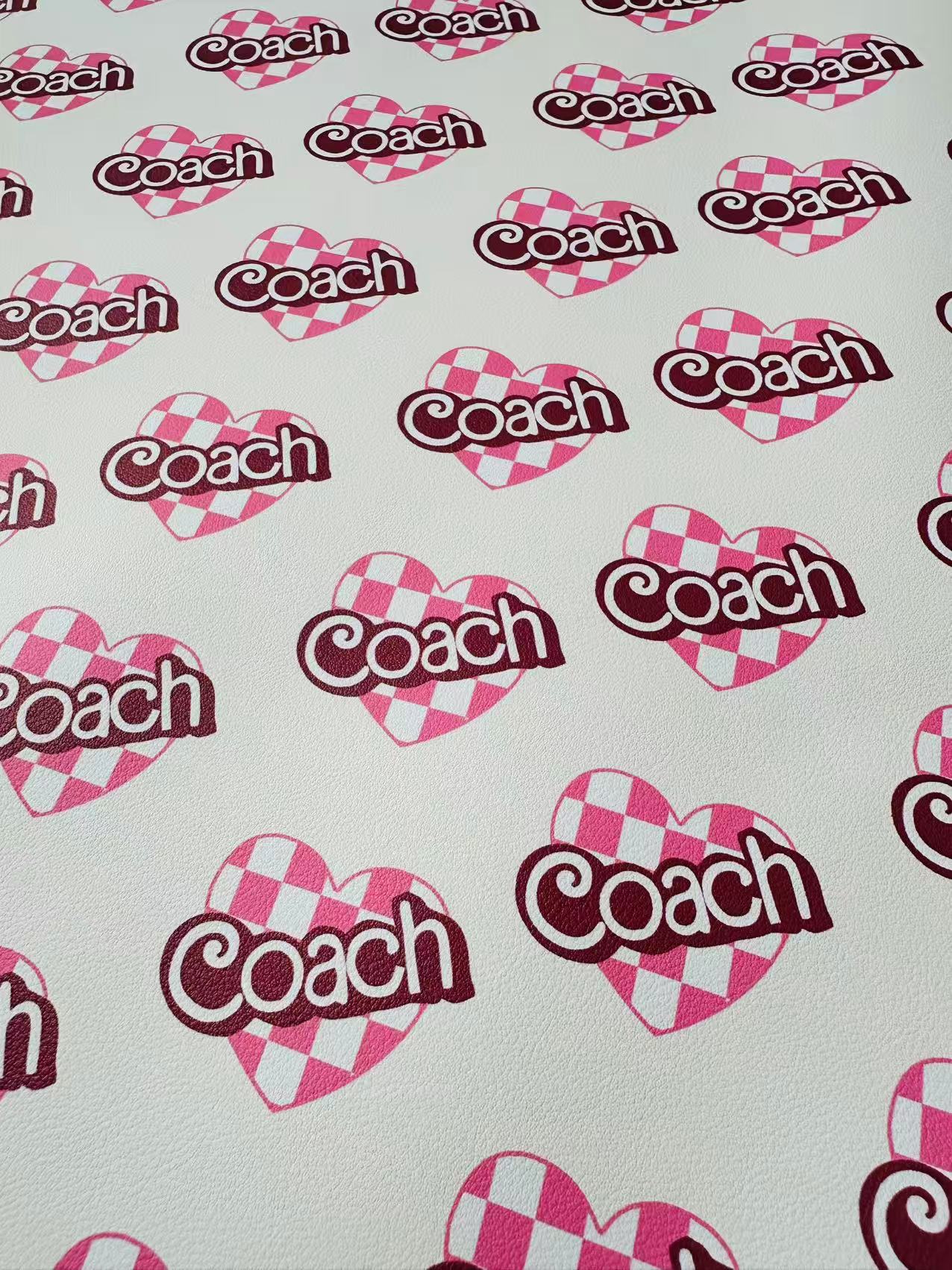 Fashion LOVE Coach Leather Fabric For Handmade Sneaker,Upholstery ,Bag Handicraft Goods