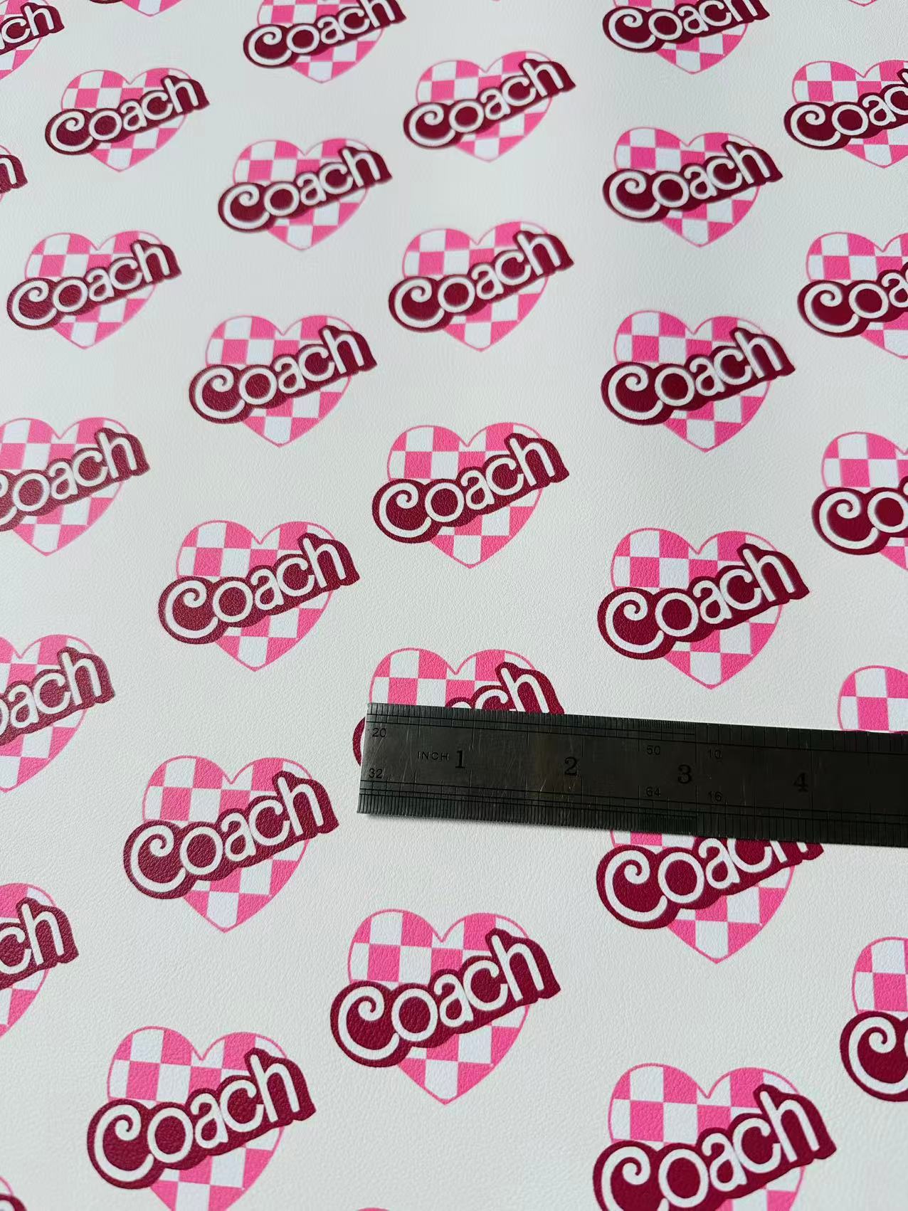 Fashion LOVE Coach Leather Fabric For Handmade Sneaker,Upholstery ,Bag Handicraft Goods
