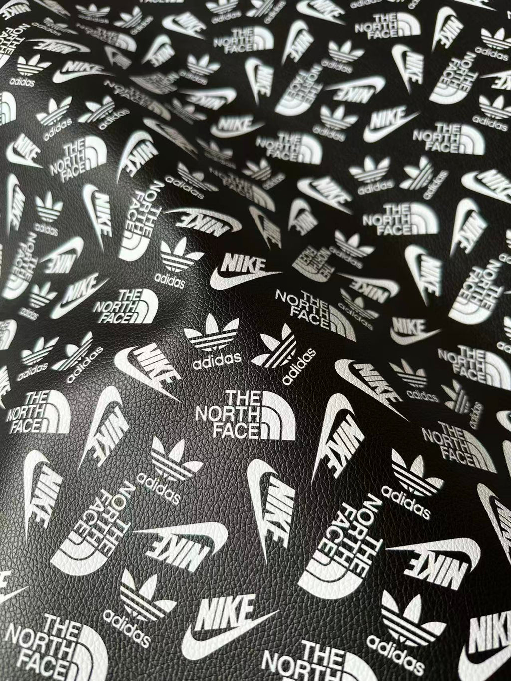 Craft Nike The North Face Adidas Leather Fabric For Handmade Sneaker,Shoes Goods By Yard(Black)