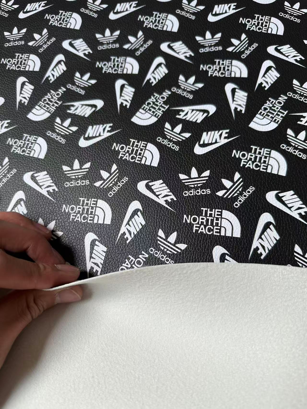 Craft Nike The North Face Adidas Leather Fabric For Handmade Sneaker,Shoes Goods By Yard(Black)