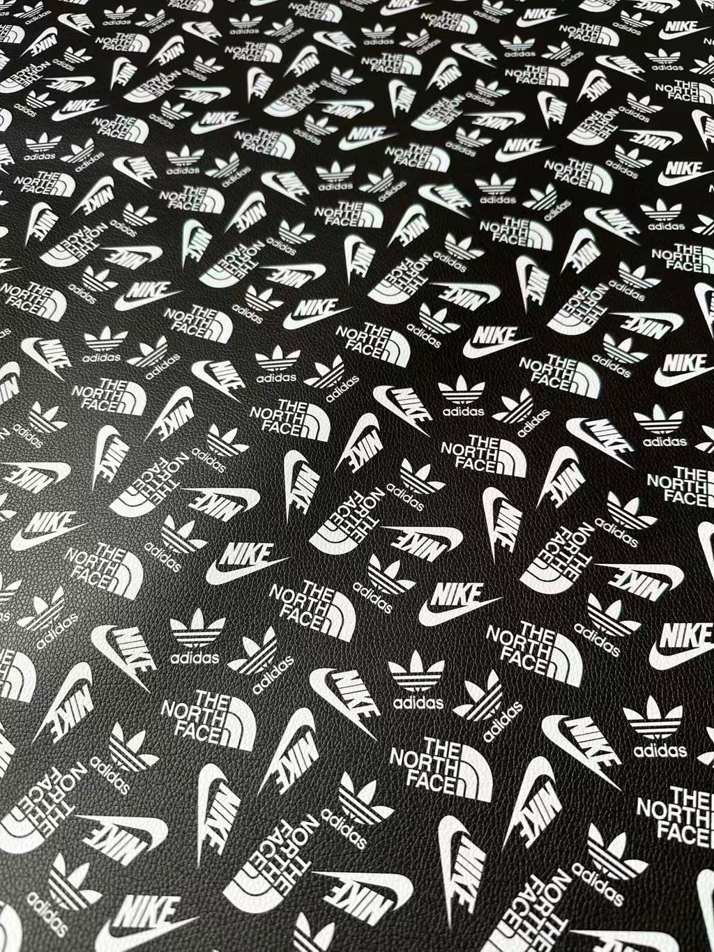 Craft Nike The North Face Adidas Leather Fabric For Handmade Sneaker,Shoes Goods By Yard(Black)