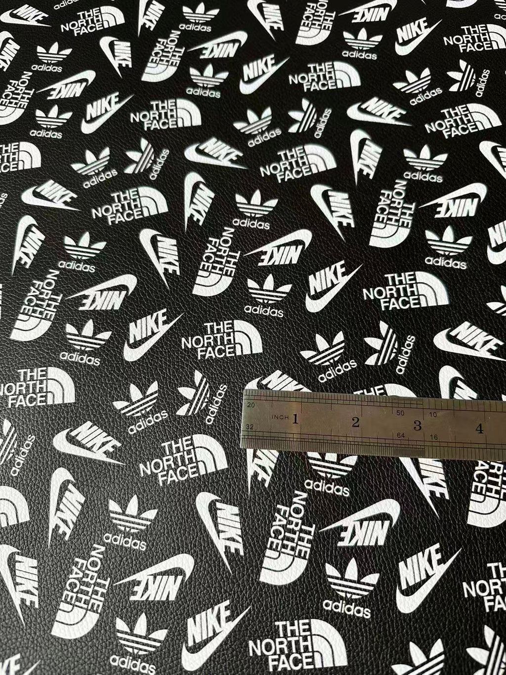 Craft Nike The North Face Adidas Leather Fabric For Handmade Sneaker,Shoes Goods By Yard(Black)