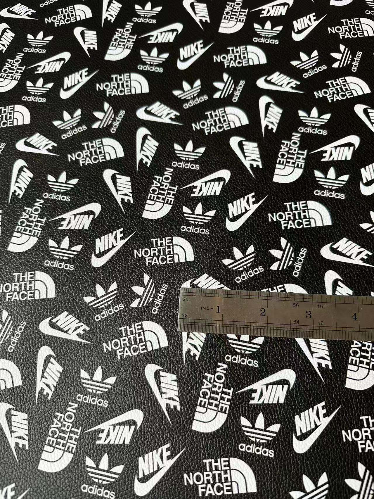 Craft Nike The North Face Adidas Leather Fabric For Handmade Sneaker,Shoes Goods By Yard(Black)