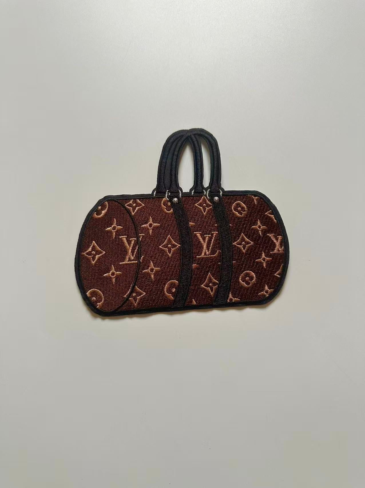 Craft Embroidery LV Suitcase Jacquard Patches For Customized Jacket