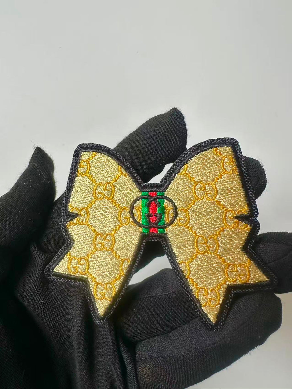 Craft Embroidery Gucci Jacquard Patches For Customized Clothing