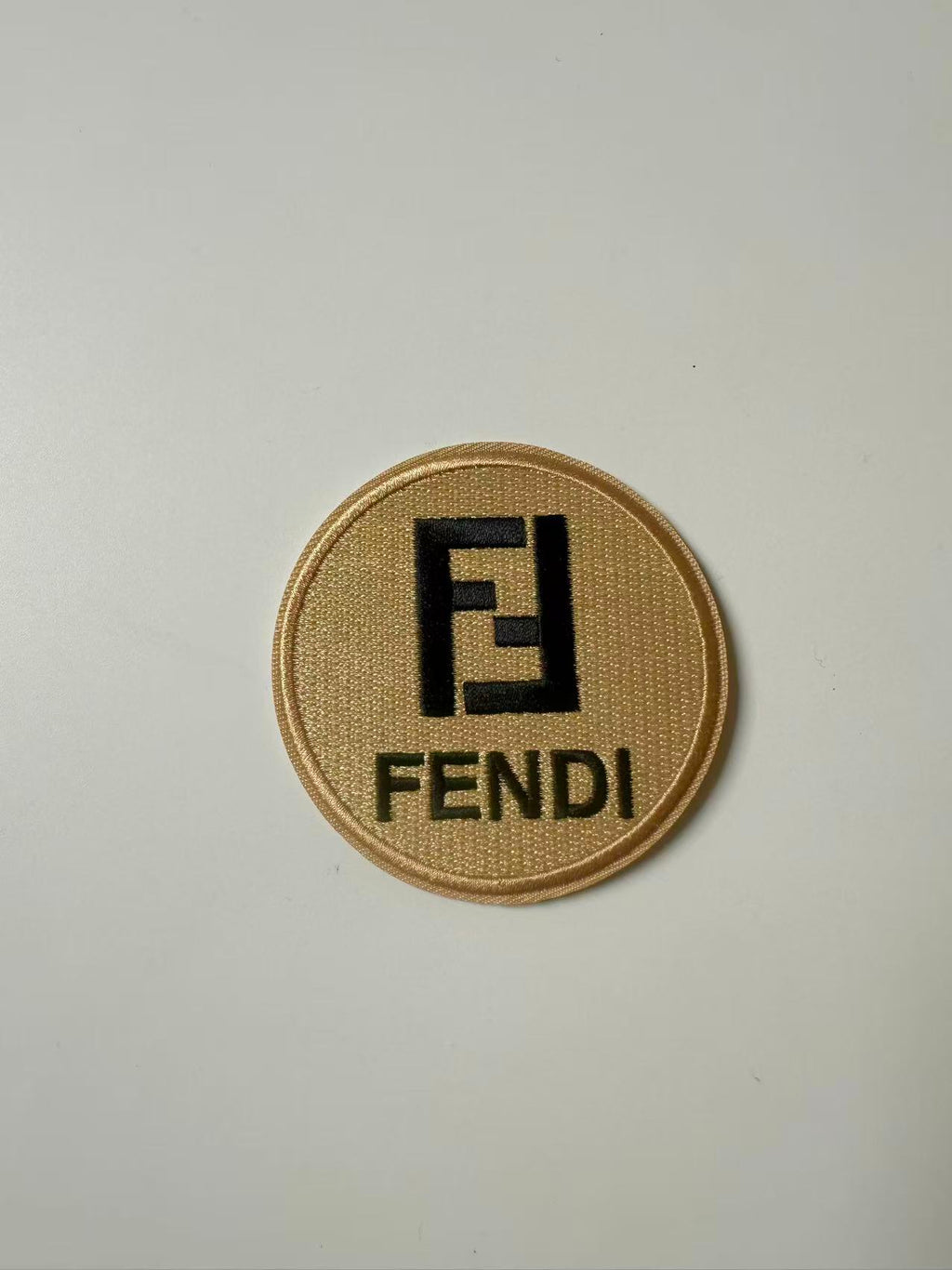 Craft Embroidery Fendi Jacquard Patches For Customized Clothing