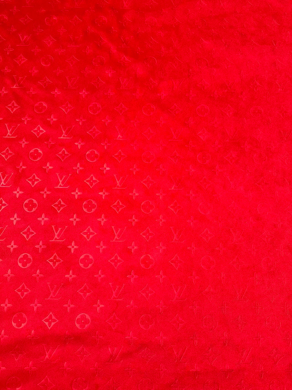 Craft LV Suede Fabric For Handmade Sneaker,Car Upholstery and Apparel By Yard(Red)