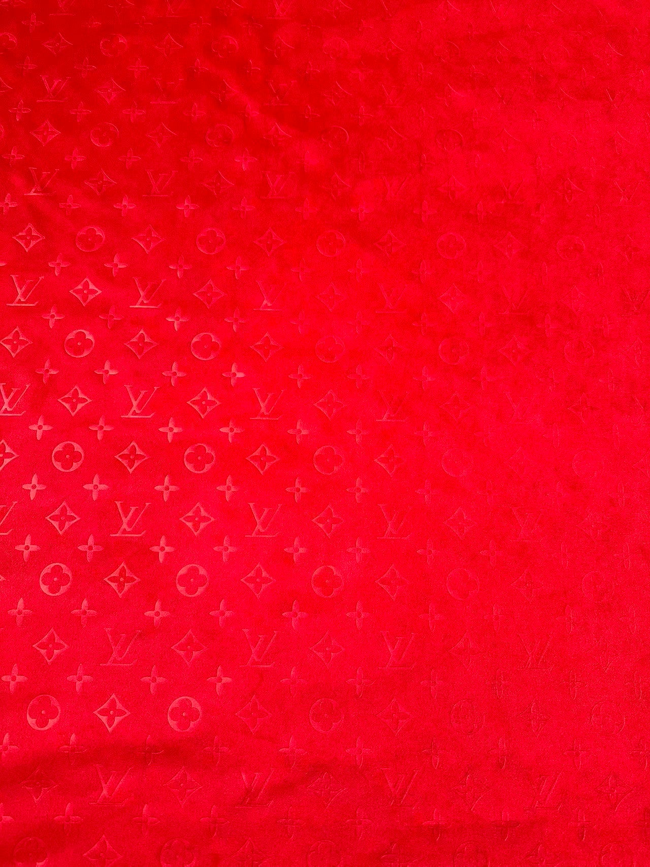 Craft LV Suede Fabric For Handmade Sneaker,Car Upholstery and Apparel By Yard(Red)